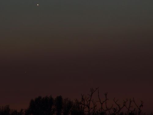 Venere e Mercurio al tramonto